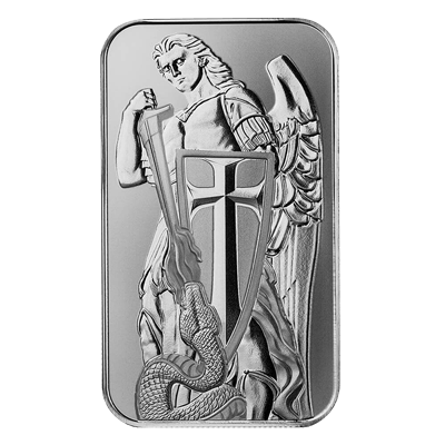 A picture of a Lingot d’argent de 1 oz, Archange saint Michel